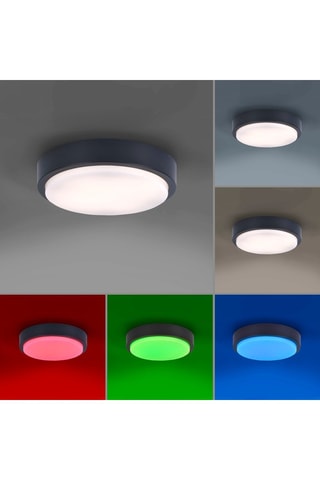 Plafoniera LED Q-Lenny - Antracite - 18 W