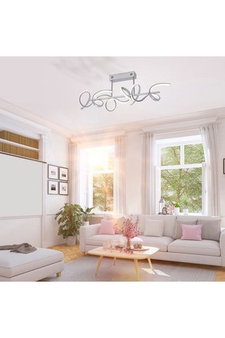 Ledplafondlamp Curls - Zilverkleurig - 8,6 W