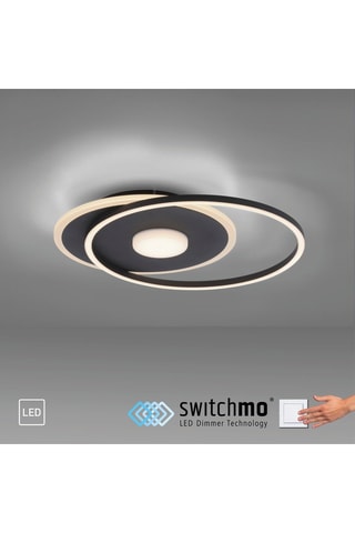 Plafoniera LED Domino - Nero - 26,5 W