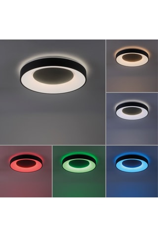 Ledplafondlamp connecté Lolasmart-Anika - Antraciet - 26,5 W