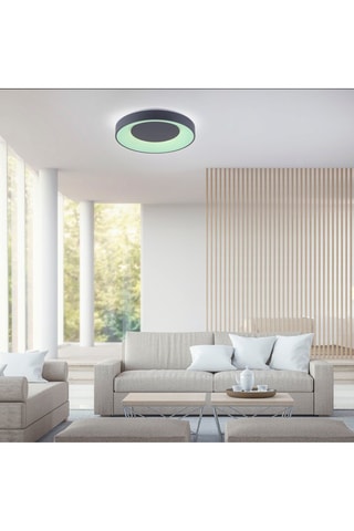 Ledplafondlamp connecté Lolasmart-Anika - Antraciet - 26,5 W