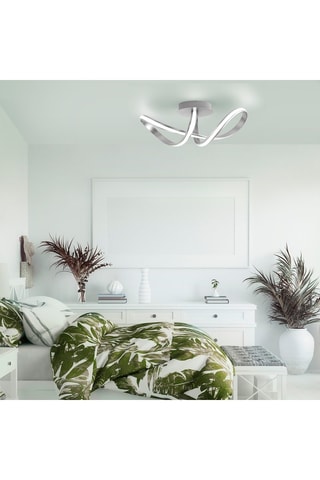 Ledplafondlamp Lolasmart-MELINDA - Zilverkleurig - 28 W