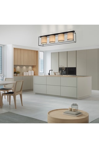 Plafondlamp Raven - Zwart - 4 x 25 W