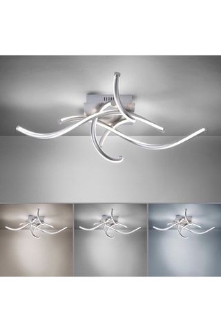 Ledplafondlamp connecté Q-Malina - Wit - 4 x 9 W