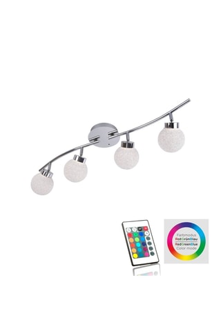 Ledplafondlamp Miko - Zilverkleurig - 4 x 3 W