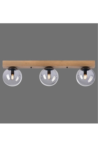 Plafondlamp en chêne Gerda Widow - Naturel - 3 x 25 W