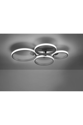 Ledplafondlamp Lolasmart-Johanna - Zilverkleurig - 2 x 5/6/7 W