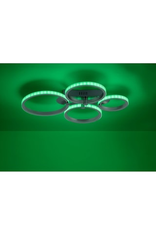 Ledplafondlamp Lolasmart-Johanna - Zilverkleurig - 2 x 5/6/7 W