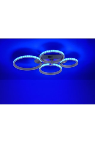 Ledplafondlamp Lolasmart-Johanna - Zilverkleurig - 2 x 5/6/7 W