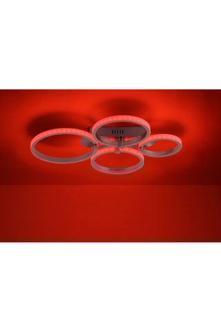 Ledplafondlamp Lolasmart-Johanna - Zilverkleurig - 2 x 5/6/7 W