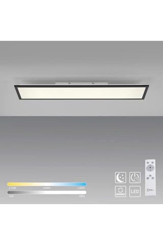 Plafonnier LED Flat - Noir - 20 W