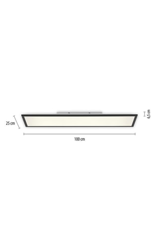 Plafonnier LED Flat - Noir - 20 W