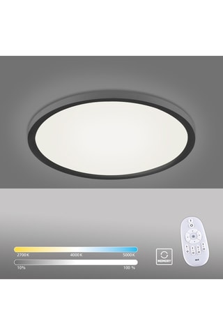 Plafoniera LED Flat - Nero - 20 W