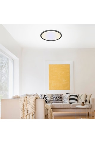 Plafoniera LED Flat - Nero - 20 W