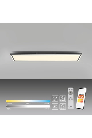 Plafonnier LED Edging-Smart - Noir - 54 W
