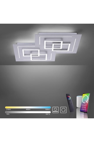 Plafoniera LED Q-Linea - Argentato - 10/2,5 W