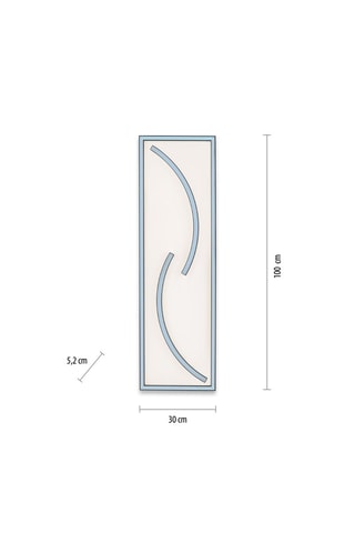 Plafonnier LED Serpent - Noir - 27/10 W