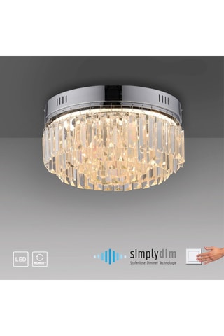 Plafoniera LED Krista - Argentato - 29 W