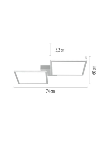 Plafoniera LED connessa Q-Rosa - Bianco - 2 x 24 W