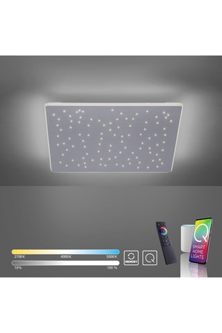 Plafoniera LED Q-Nightsky - Grigio - 50 W