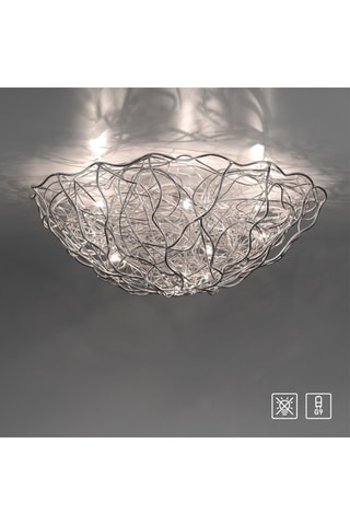 Plafonnier Sarea - Argenté - 40 W