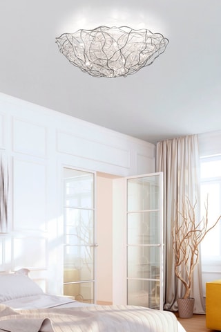 Plafonnier Sarea - Argenté - 40 W