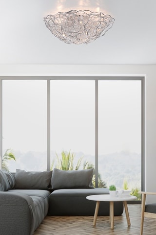 Plafonnier Sarea - Argenté - 40 W