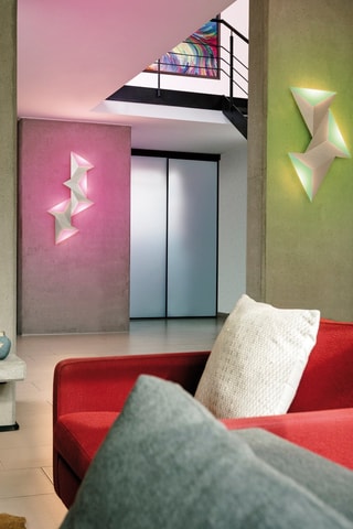 Smart ledwandlamp Q-Tetra - Wit - 6 W