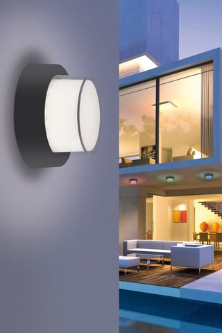 Ledwandlamp Q-Erik - Antraciet - 8 W