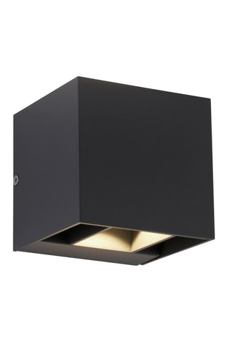 Ledwandlamp voor buiten Zwart