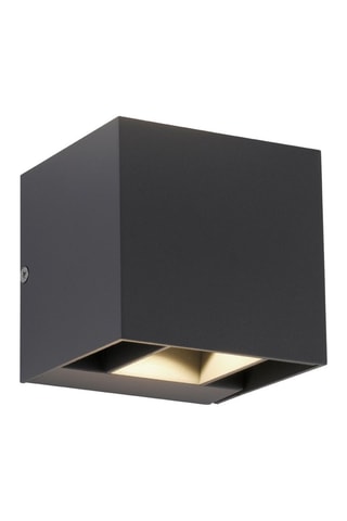 Ledwandlamp voor buiten Zwart