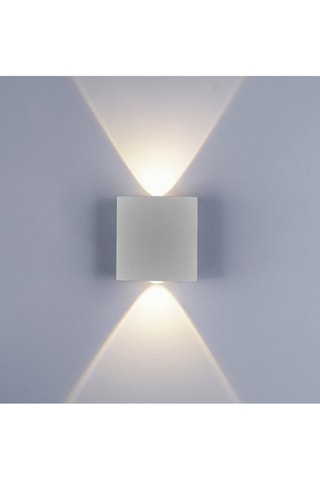 Ledwandlamp Carlo Zilverkleurig