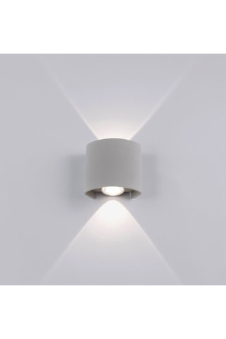 Ledwandlamp Carlo Zilverkleurig