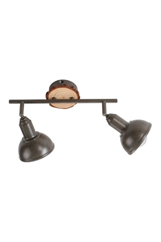 Wandlamp Zwart en Bruin