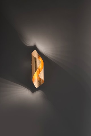 Ledwandlamp Nevis Goudkleurig