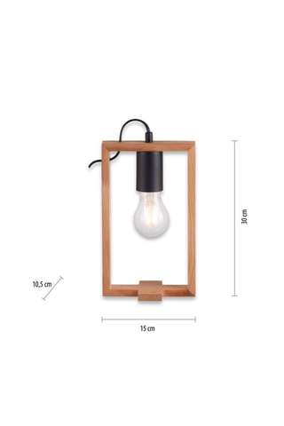 Ledtafellamp Franky - Zwart - 60 W