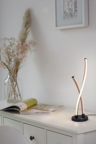 Ledtafellamp Polina - Zwart - 2 x 13,9 W