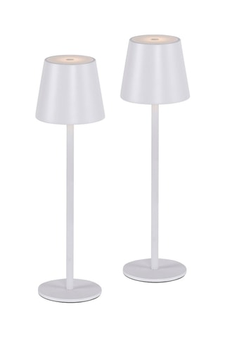 2 Ledtafellampen Buria - Wit - 2,5 W