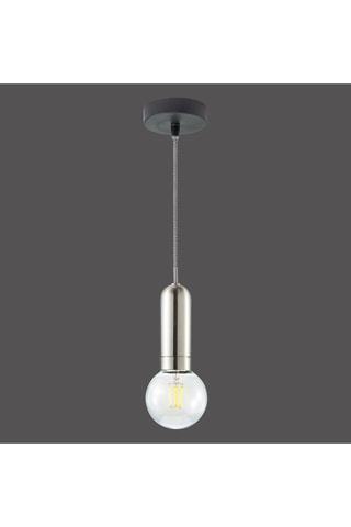 Hanglamp - Zilverkleurig - 60 W