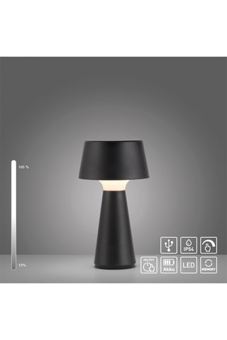 Ledtafellamp - Zwart - 3 W