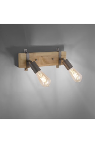Plafondlamp - Naturel - 2 x 40 W - Klasse G