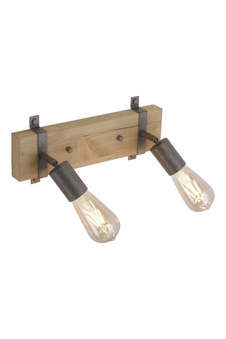 Plafondlamp - Naturel - 2 x 40 W - Klasse G
