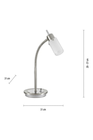 Tafellamp - Zilverkleurig - 4 W