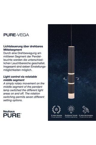 Ledhanglamp - Zwart - 6 W