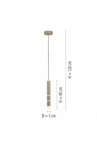 Ledhanglamp - Goudkleurig - 4,5 W