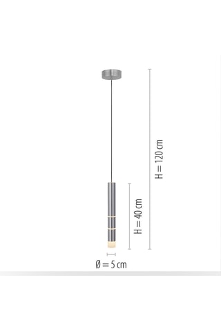 Ledhanglamp - Zilverkleurig - 6 W