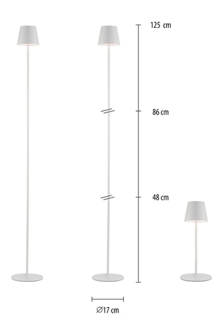 Ledstaanlamp Wit - 2,5 W