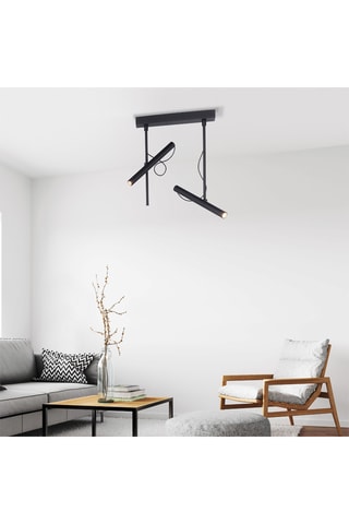 Plafoniera LED - Nero - 2 x 6 W