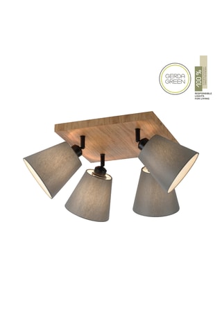 Plafondlamp - Naturel - 4 x 40 W