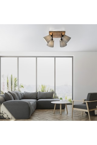 Plafondlamp - Naturel - 4 x 40 W